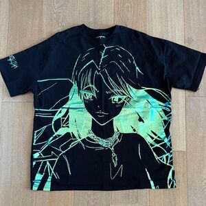 Billie Eilish - Bershka Black and Green Graphic Tee